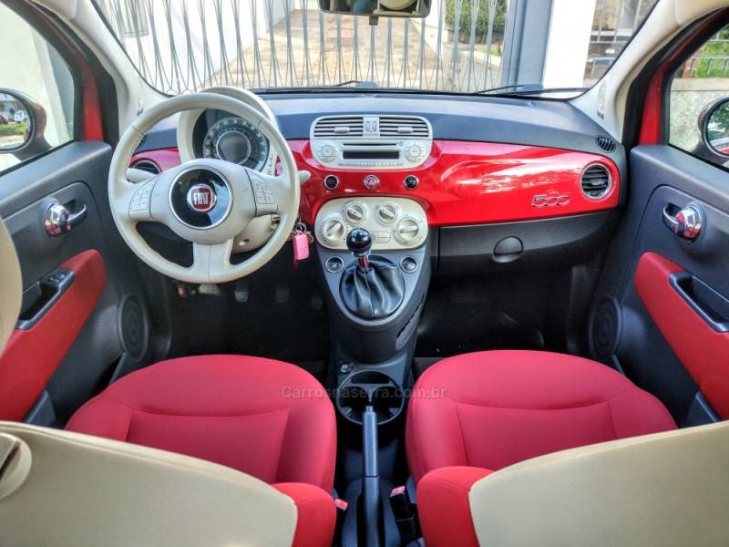 FIAT - 500 - 2012/2013 - Vermelha - R$ 49.900,00