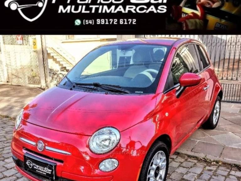 FIAT - 500 - 2012/2013 - Vermelha - R$ 49.900,00